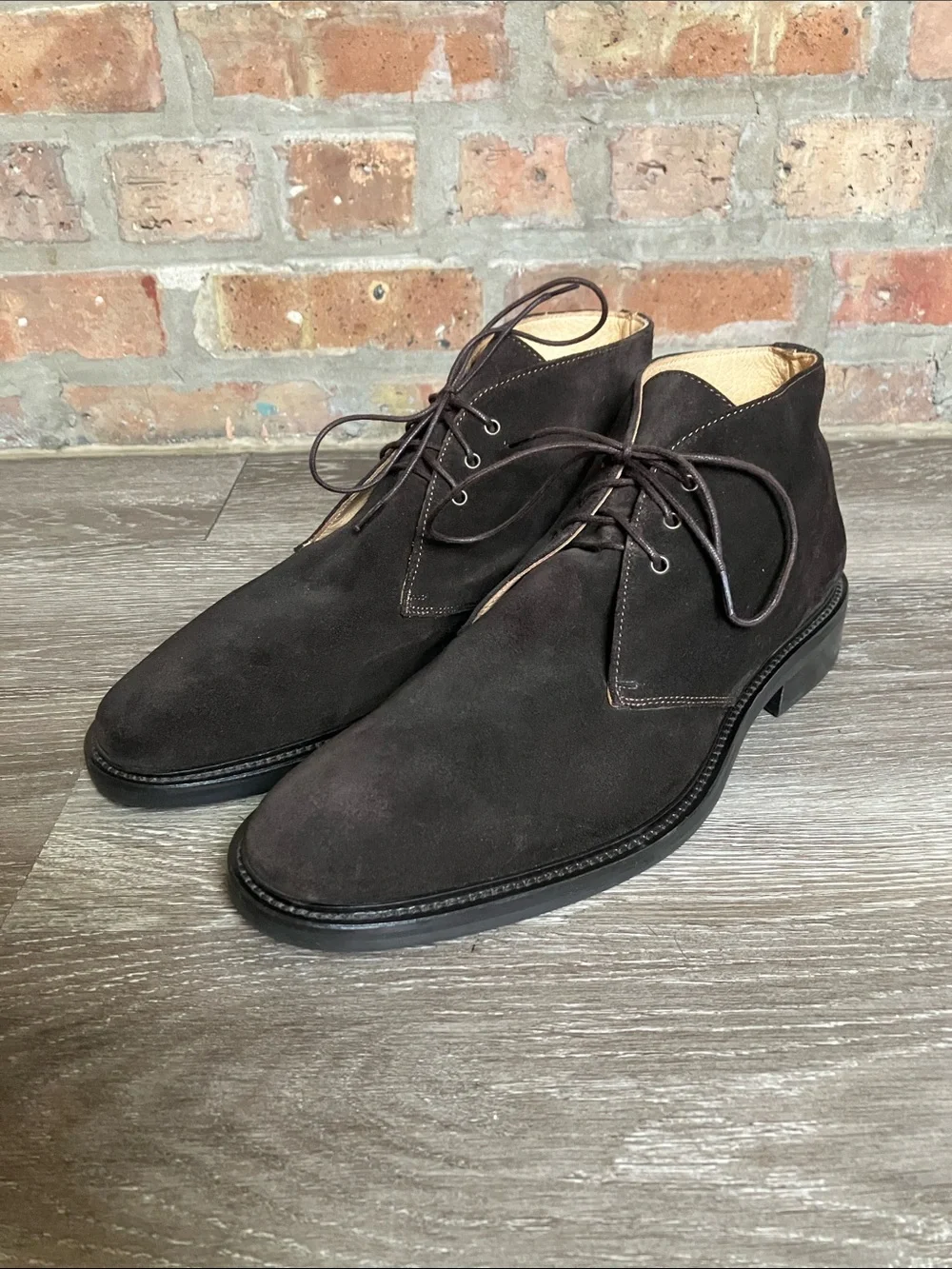Barneys New York CO-OP  Dark Brown Suede Chukka Boots